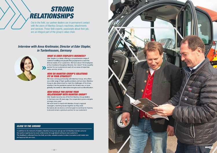 Interview Anna Kreitmaier - Manitou Group Brochure Corporate 2023