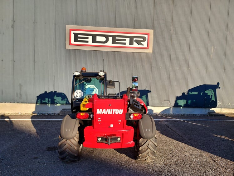 Heckansicht des Manitou MLT 625 H 75K ST5 S1 mit sichtbarem Manitou-Logo