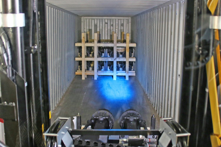 Bild von einem Containerfähiger Schwerlaststapler