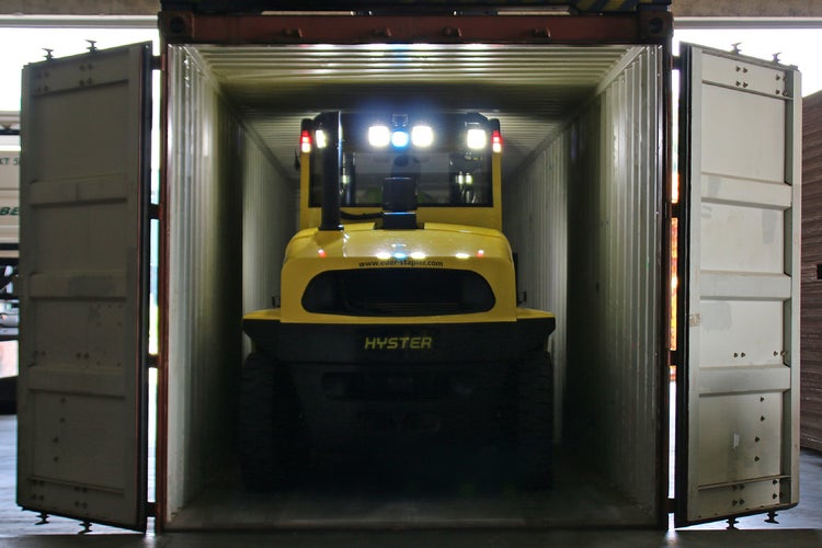 Bild von einem Containerfähiger Schwerlaststapler