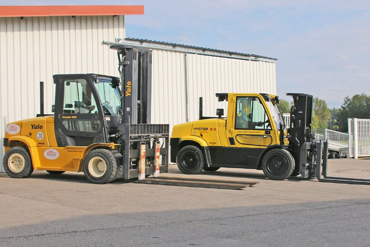 Bild von einem Containerfähiger Schwerlaststapler