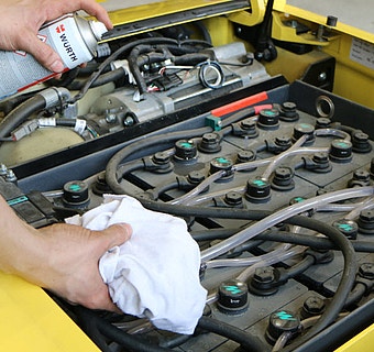 Bild von einer Stapler Batterie