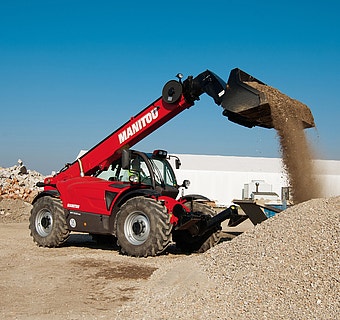 Bild von einem Manitou Teleskopstapler